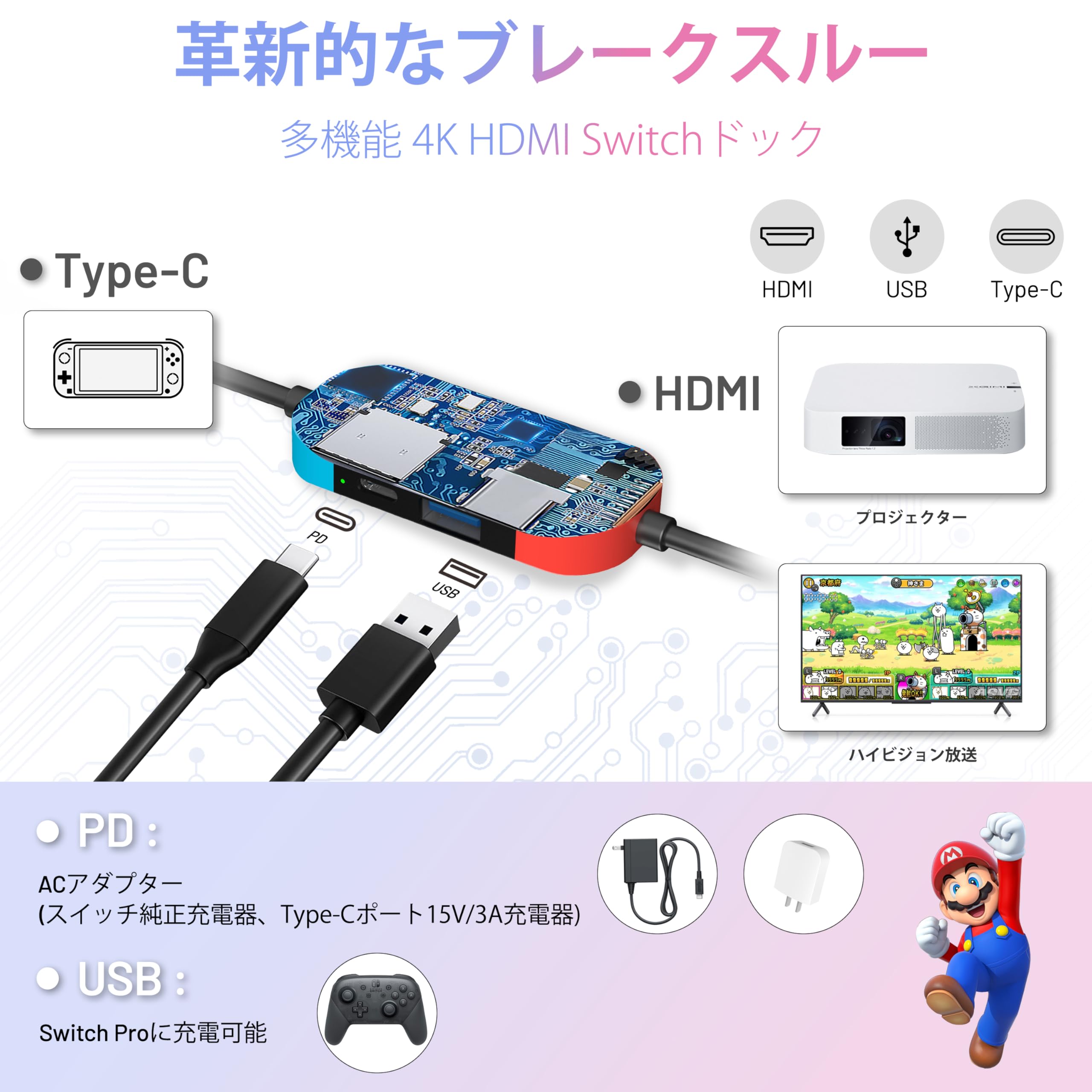 Nintendo Switch ドックなし Amazon.co.jp: スイッチドックなし【2024人気版】Steam Deck/Steam